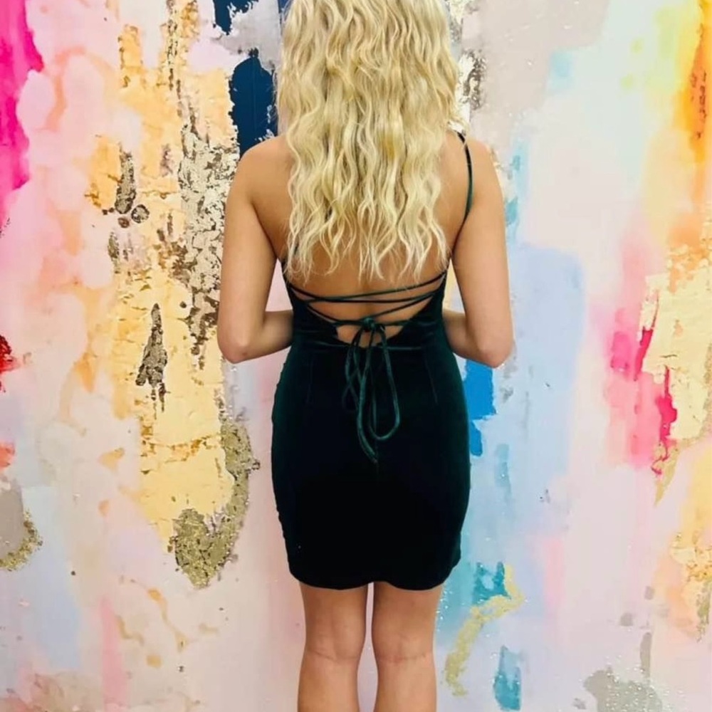 Black velvet dress